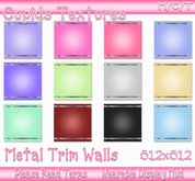 12 METAL TRIM WALLS Textures