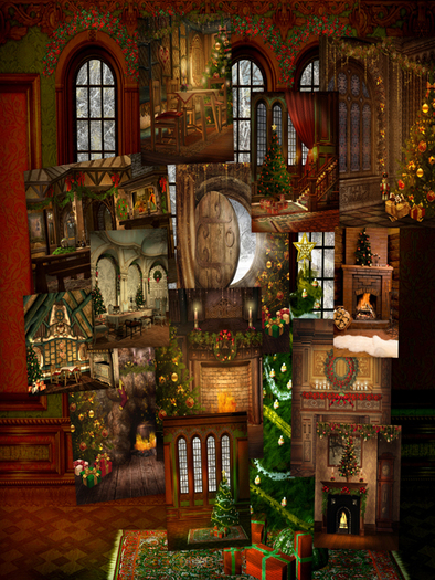 <JT>25 COZY CHRISTMAS STUDIO BACKGROUNDS