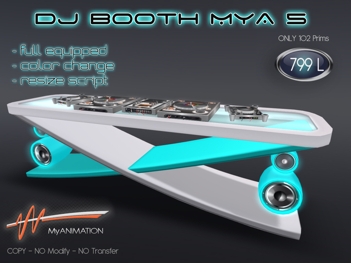  NEW !!! -50 % OFF Limited time * DJ Booth MyA 5 * FULL Equipped - MyANIMATION