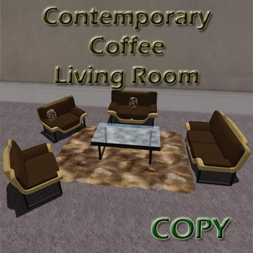 UD Contemporary Living Room Set in Coffee