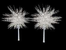 White Trees with or without Particle Snow