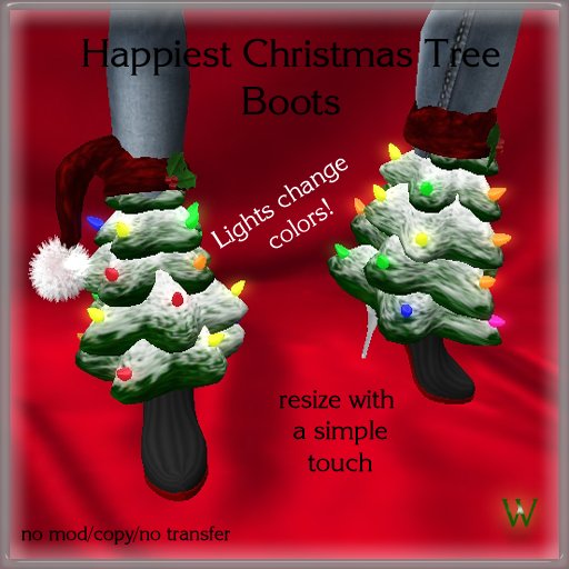 ~WC~ Happiest Christmas Tree Boots