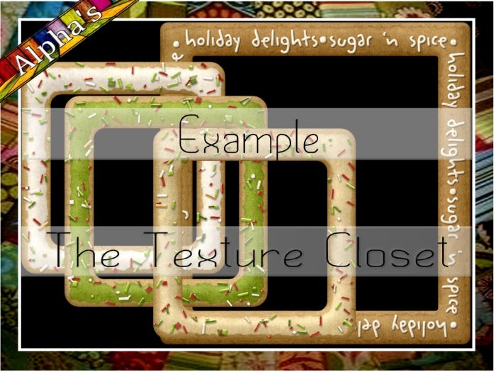 TTC - Christmas Gingerbread Frames Alpha's