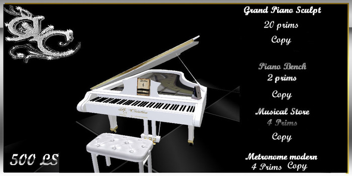 Grand Piano white