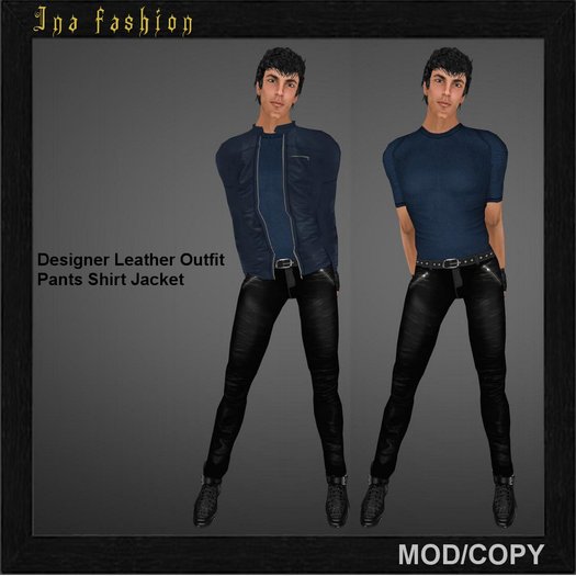 *NB* Ina Fashion - Designer Leather Outfit Blue