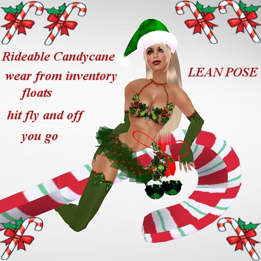 CYNDI'S RIDEABLE CANDYCANE SEXY LEAN