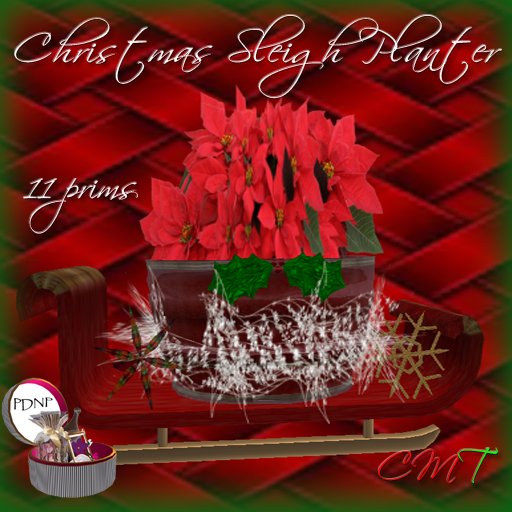 PDN: CHRISTMAS SLEIGH PLANTER BOX
