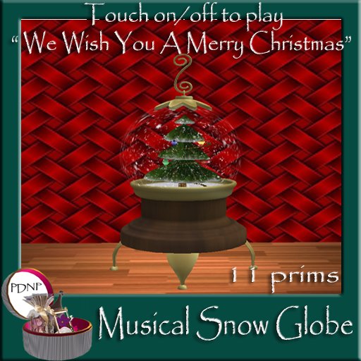 PDN: CHRISTMAS TREE SNOW GLOBE BOXED