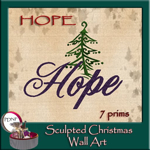 PDN: SCULPTED WALL ART HOPE BOX