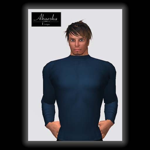 Akaesha's Ribbed Turtleneck Sweater - Blue M