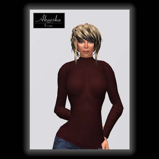 Akaesha's Ribbed Turtleneck Sweater - Red W