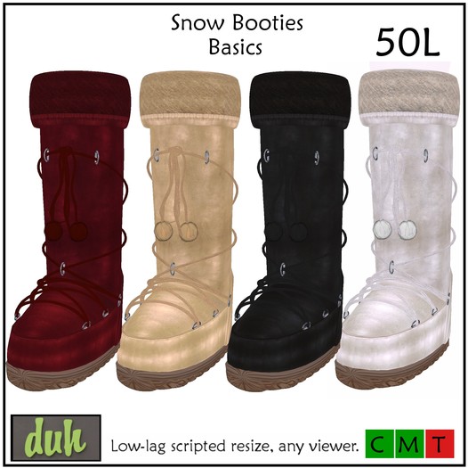 Duh Tall Snow Booties Fat Pack Basics