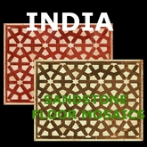 India - Sandstone floor mosaic - textures