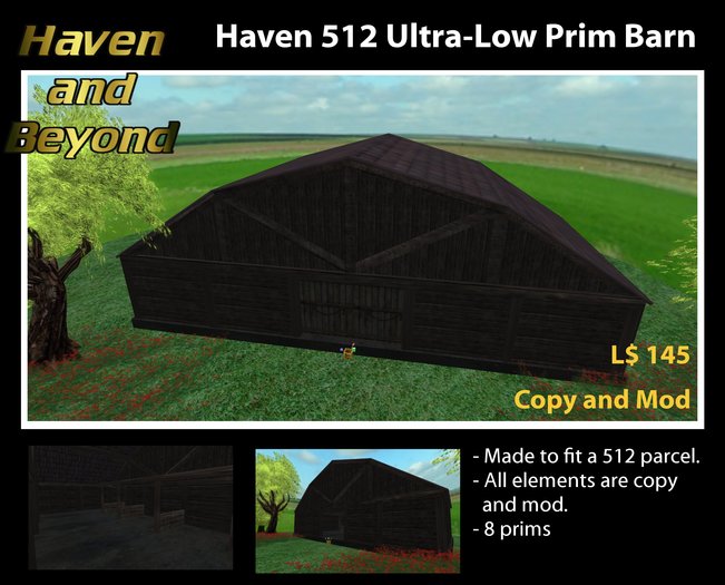 Haven 512 Ultra-low Prim Barn