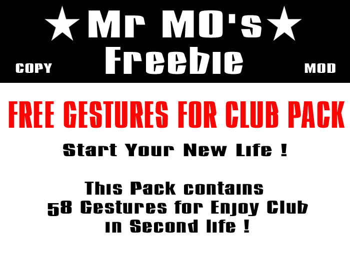 58 Free Gestures for Club