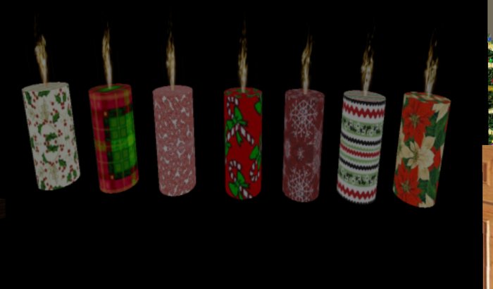christmas candle set