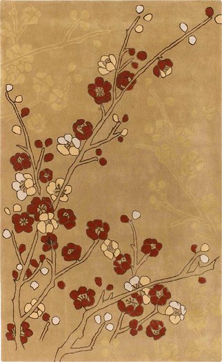 Japanese Style Cherry Blosson specialty room-size Rug Copy/Mod