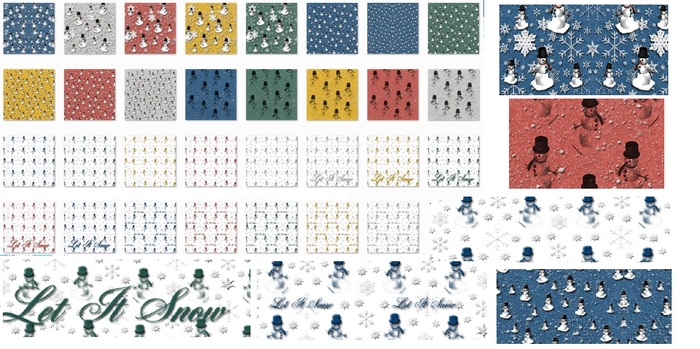 @MA@ christmas textures fabric 4 snowman