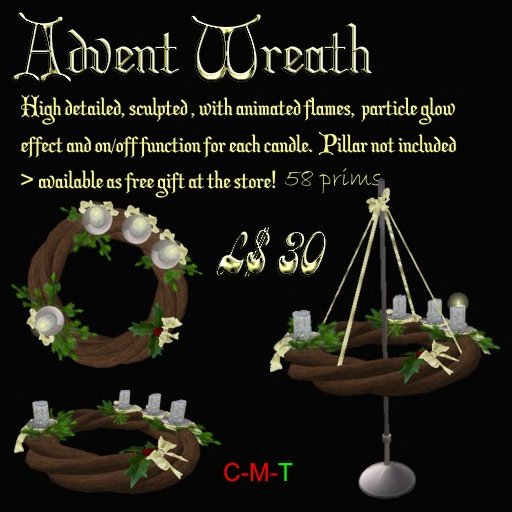 ZC Advent Wreath Silver Small