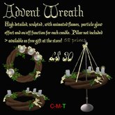 ZC Advent Wreath Silver Small