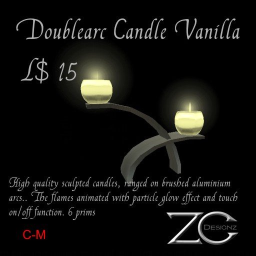 ZC Doublearc Candle Vanilla