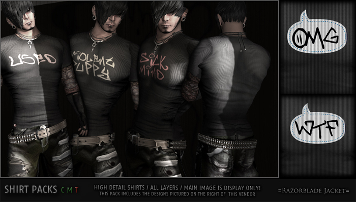 =Razorblade Jacket= Mens Shirt 2 Pack #32