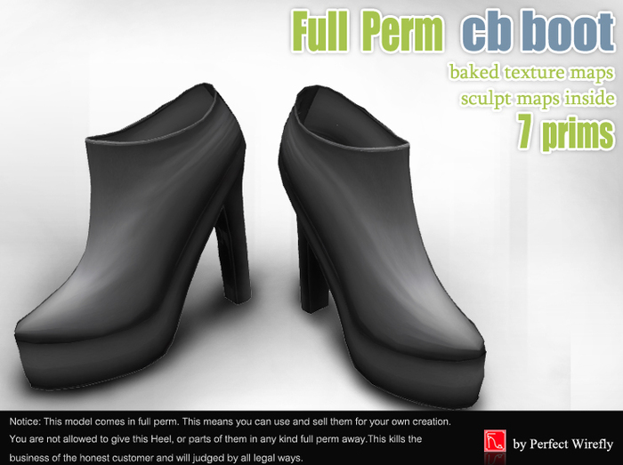 cb boot (black white)