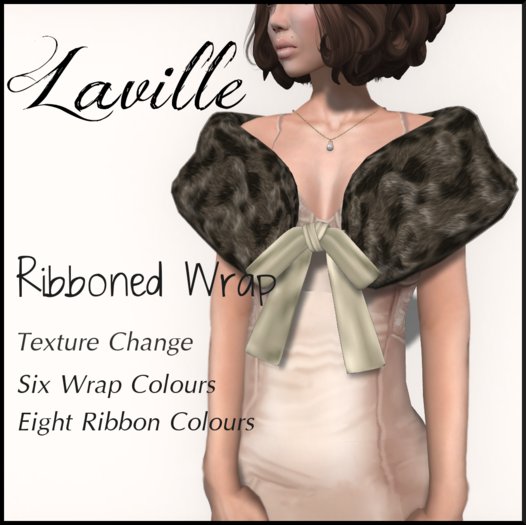 ! Laville !  Ribboned Fur Wrap - All Colours