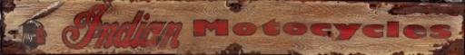 Indian Motorcycle Sign - Wide Street Sign