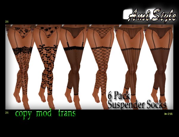 Full Perm 6 suspender socks