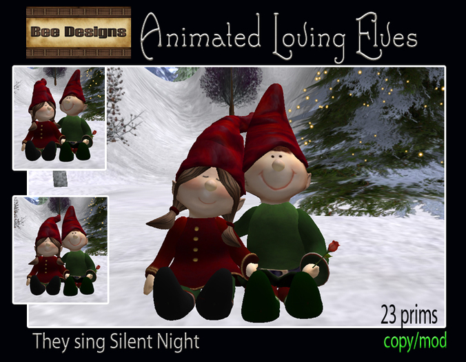 100L OFF!Animated Loving elves -box
