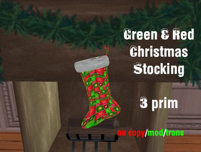 Green Red Plaid Stocking