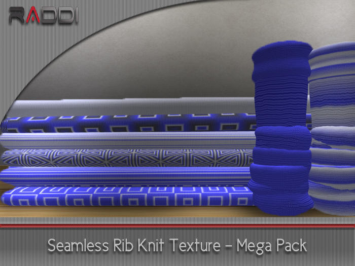 Seamless Rib Knit Textures - Mega Pack - Full Permissions