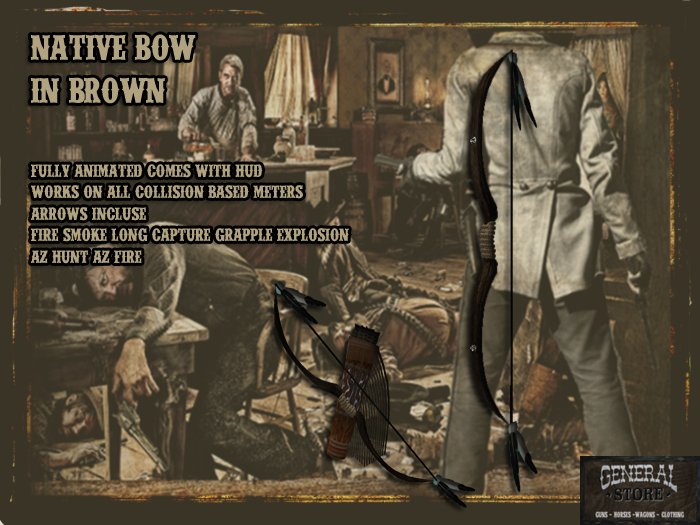 Native Bow & Arrow (Brown)