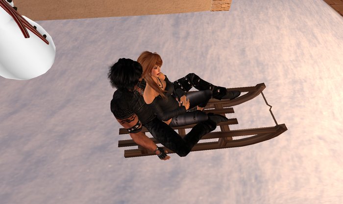 Sledge with Couple Pose  3 Prims