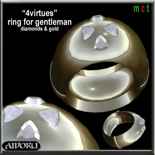 AIDORU "4virtues" man ring 