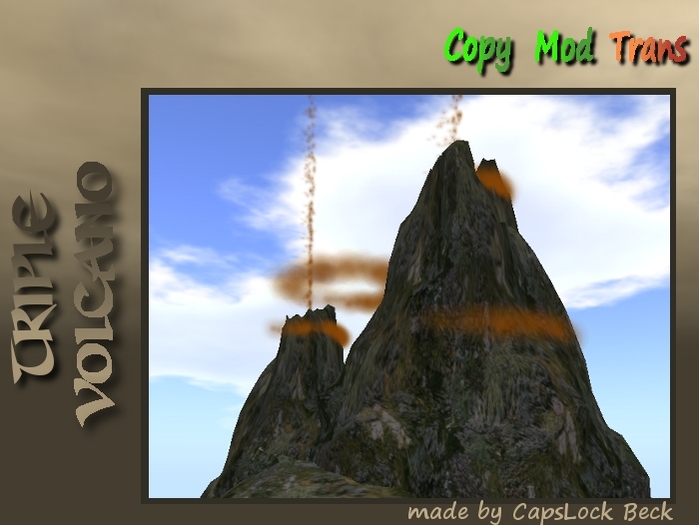 Triple volcano
