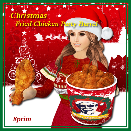 Christmas Fried chicken Party barrel