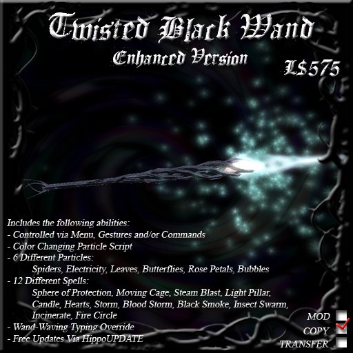Twisted Black Wand - Enhanced Version