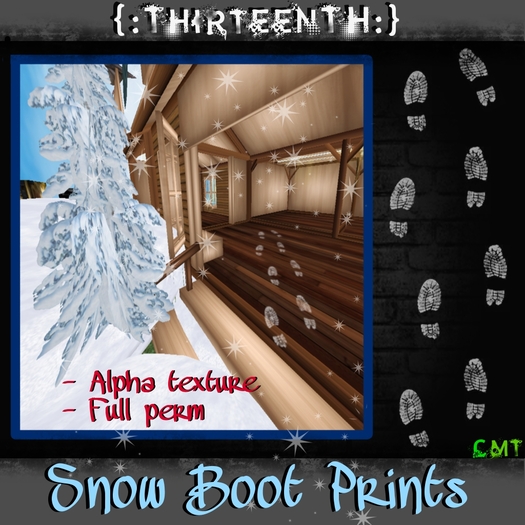 {:ThirteenTH:} Snow Boot Prints Texture FULL PERM