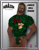 ManAzon - Christmas Bell Thong Set (Green)