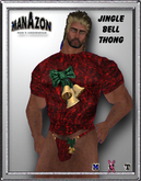 ManAzon - Christmas Bell Thong Set (Red)