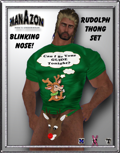 ManAzon - Rudolph Thong Set (Green)