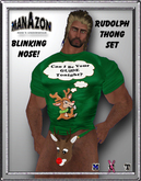 ManAzon - Rudolph Thong Set (Green)