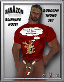 ManAzon - Rudolph Thong Set (Red)