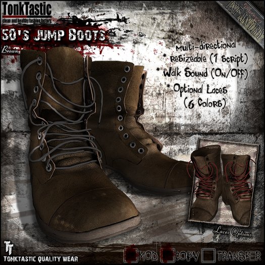 TonkTastic - 50's Jump Boots [Brown]