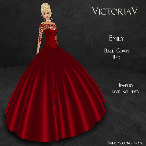 VictoriaV - Emily Ball Gown Red