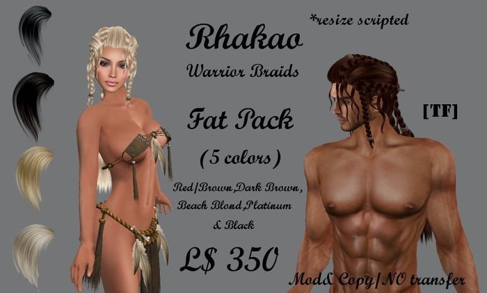 RHAKAO~Fat Pack/ Warriors braids(BOXED)