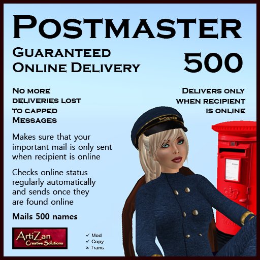 ArtiZan Postmaster (500) - Online Delivery Mail Server