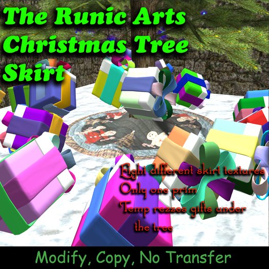 Runic Arts Christmas Tree Skirt